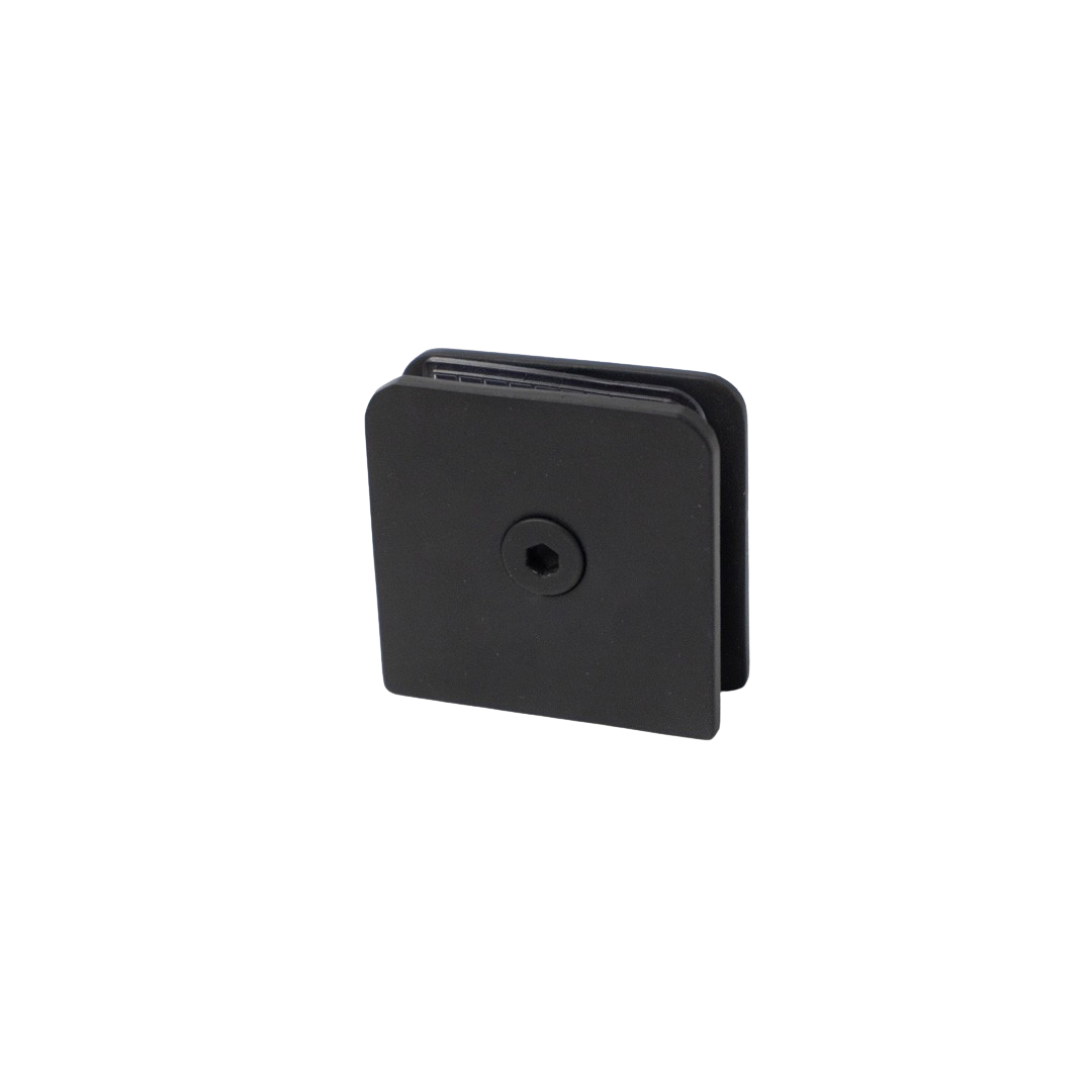 Clip Muro O Conector Muro Cuadrado Color Negro Mate