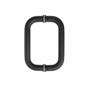 Jaladera Tipo C Para Puerta De Cristal Color Negro Mate