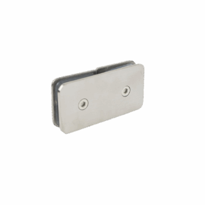 Clip Cuadrado Vidrio A  Vidrio 180° Acero Inox Escuadra