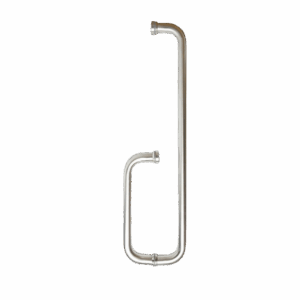 Jaladera Toallero Satinada Para Puerta De Cristal