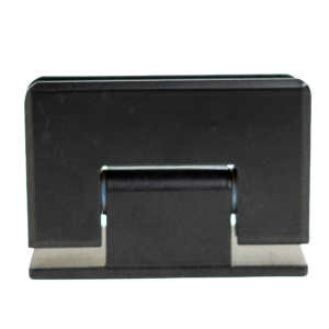Bisagra Desfasada Muro Cristal Negro mate Acero Inoxidable